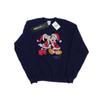Disney Womens/Ladies Mickey And Minnie Christmas Kiss Sweatshirt