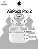 Apple Наушники AirPods Pro 2, Bluetooth, USB Type-C, белые.