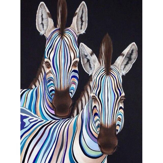 5D DIY алмазная живопись Зебра полная квадратная круглая дрель вышивка крестиком животное Алмазная вышивка распродажа мозаичный комплект ремесел домашний декор