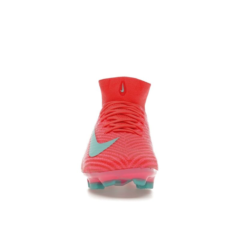 Nike Кроссовки Zoom Mercurial Superfly 10 Elite FG Mad Energy Pack унисекс красные Ember-Glow Aurora-зеленые FQ1454-800