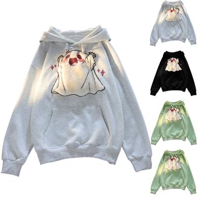 Женская модная повседневная толстовка с длинным рукавом и круглым вырезом, пуловер, топ с карманами