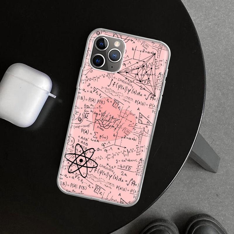 Чехол для телефона с изображением Физики Химии Математики для iPhone 11 12 13 Mini 14 15 Plus 16 Pro Max 17 Air 7 8 + SE Арт Индивидуальный Fund