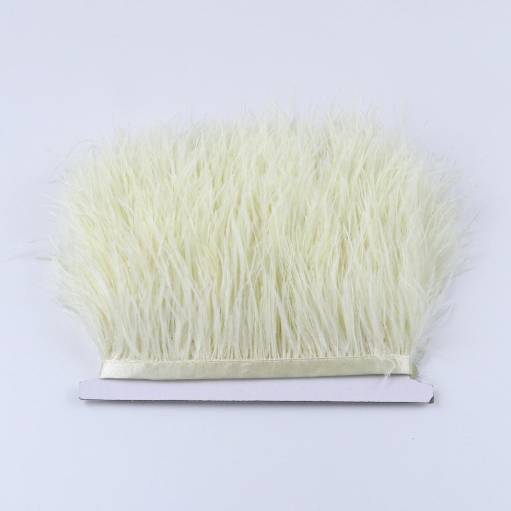 Перо 1 метр Пушистое Синее Страусиные Перья Отделка Бахрома 8-10 см Свадебное Украшение Лента из Перьев для Вечеринки Одежды Шитье Перья Поделки