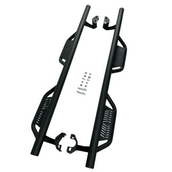 Suitable for 18-26 JL Wrangler: Off-Road Side Steps Round Tube Bull Bar for 4-Door Models