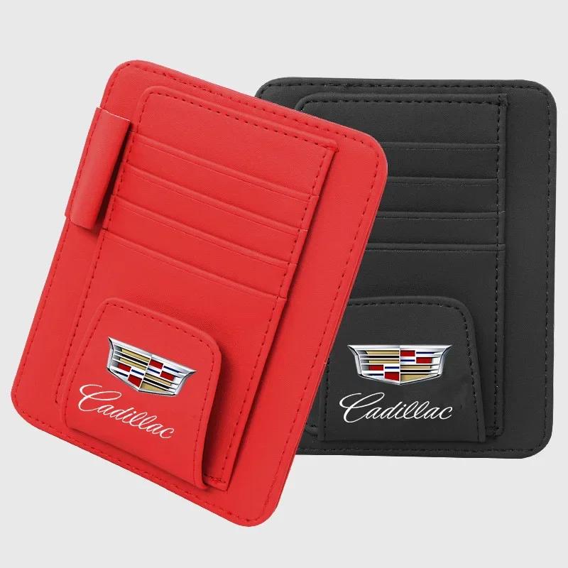 Car Sun Visor Sunglasses Clip Card Holder for Cadillac Seville XT4 CT4 SLR STS EXT CTS Escalade CT5 Coupe Auto Accessories tbhgm88
