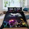 Gaming Bedding Set Game Bed Cover 135 For Adults Kids Soft Microfiber Modern Gamepad Duvet Cover Decorative With Pillowcase