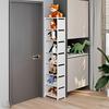 Practical Shelf Durable 4/6/8-layers White Storage Shelf | Easy To Install, Freestanding Organizer Rack - Suitable for Garage, Store, Kitchen