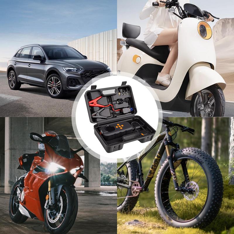 Автомобильный аккумулятор Jump Starter LED полноэкранный дисплей Портативное зарядное устройство 12 В Jump Starter Power Pack Быстрое накачивание Jump Starter Battery