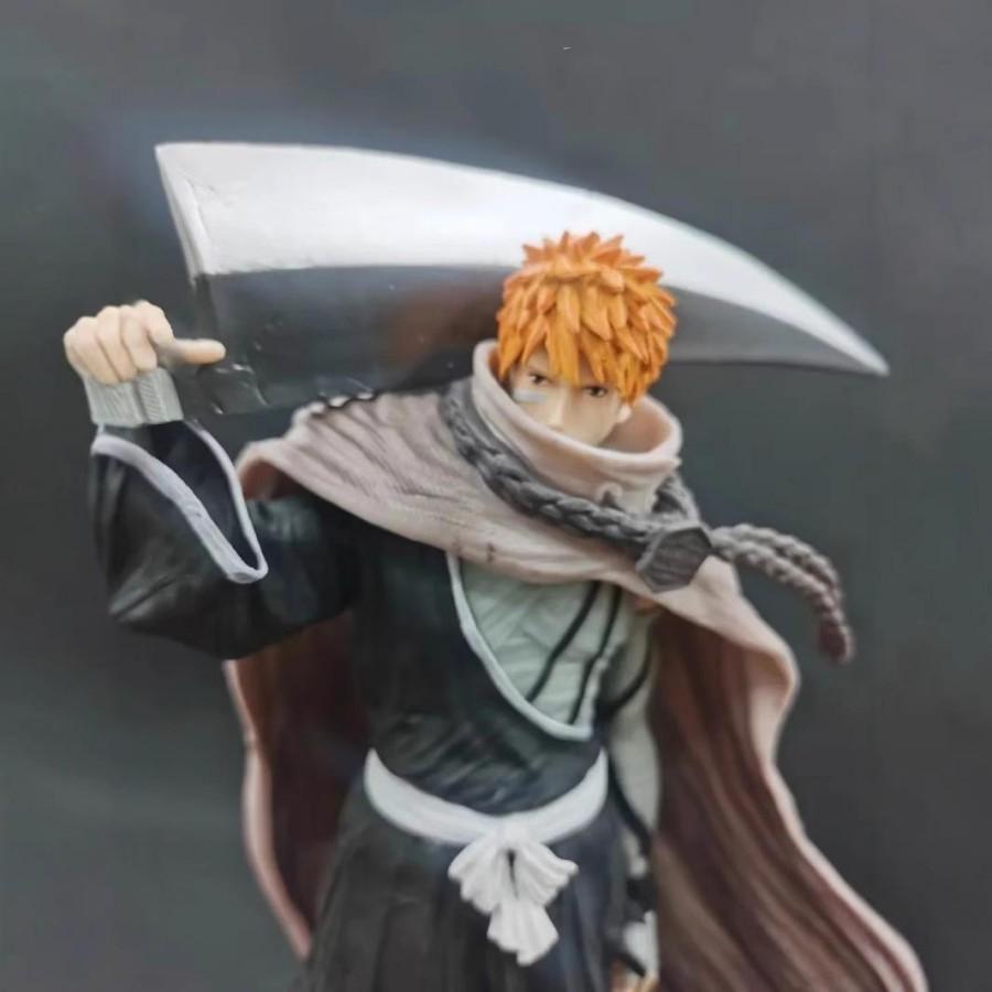 Bleach Ichigo Kurosaki with Tensa Zangetsu GK Statue 35cm Anime Figure Collection Model Decoration Gift