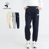 Korean Style Fleece-Lined Winter Sports Sweatpants for Girls