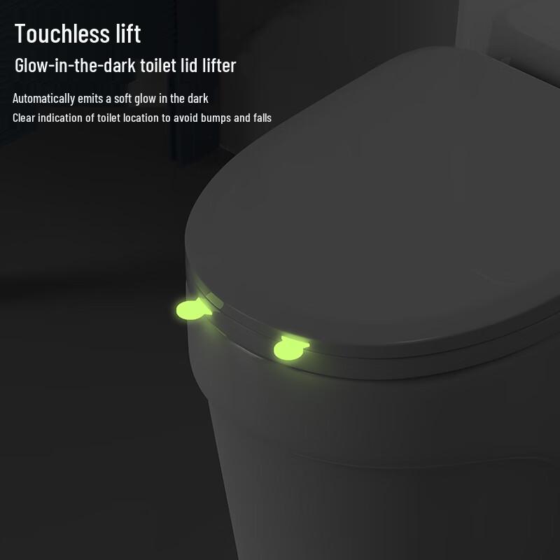 KEGOO K7018 U-образное сиденье для унитаза с мягким закрыванием и светящейся ручкой