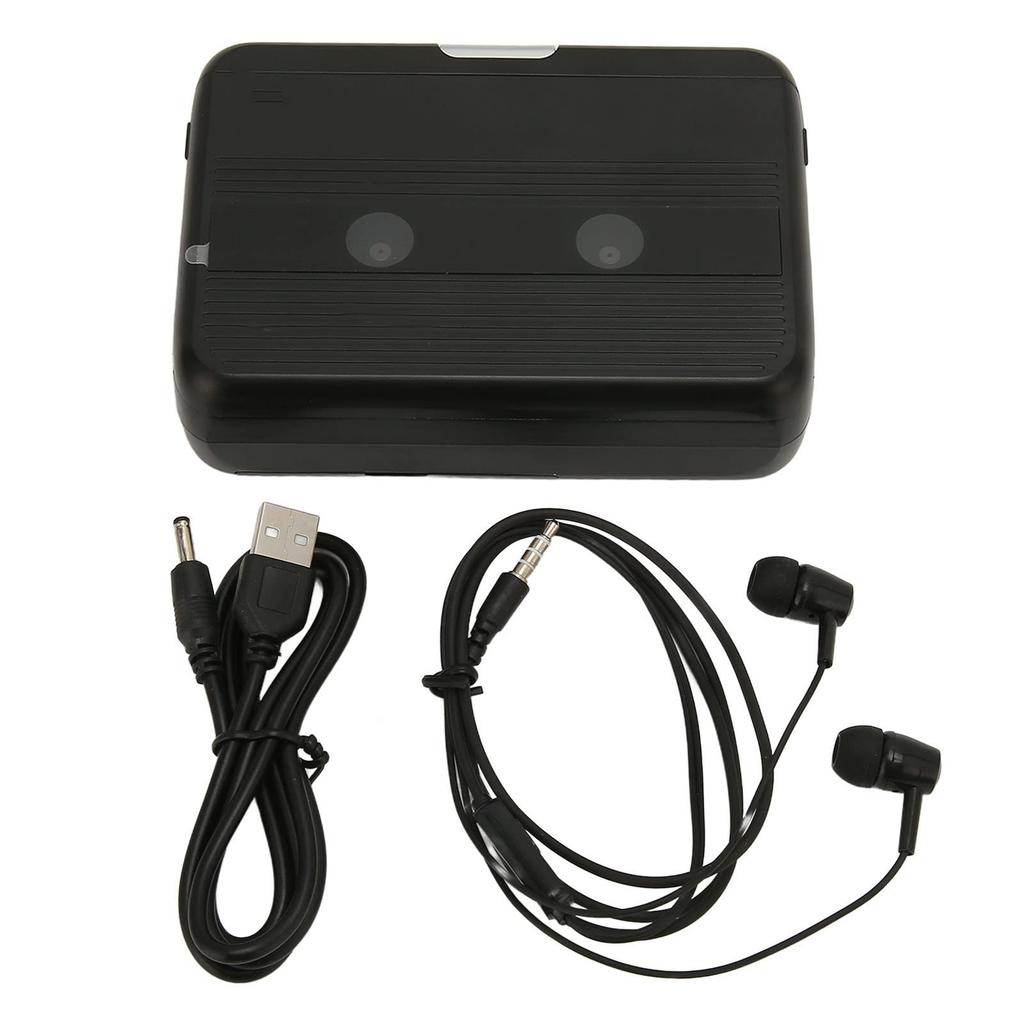 Bluetooth Cassette Player with Portable Cassette Player Recorder Walkman Tape Auto Retro Portable Cassette Tape Player with 2 AA or USB Power Travel