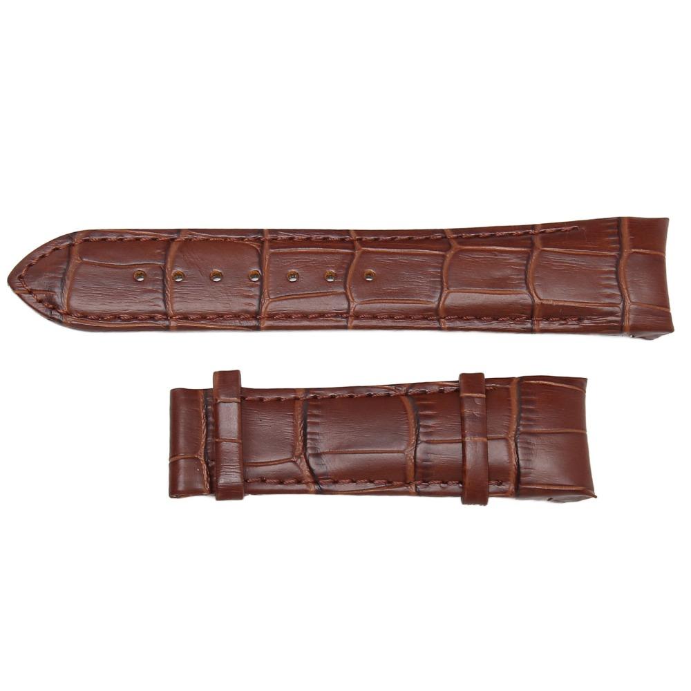 Max Wrist 8in Leather Watch Straps Brown Watch Band Strap Genuine Leather Watchband For Men