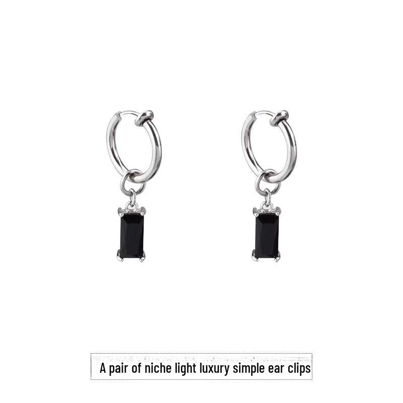 Ретро-серьги высокого класса для мужчин без проколов: Нишевый дизайн и холодный стиль