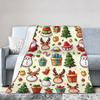Рождественский Санта Клаус Супер Теплое Одеяло Детский Плюшевый Постельный Комплект Накидки Удобный Домашний Декор Фланелевое Покрывало На Кровать Чехол На Диван-Кровать