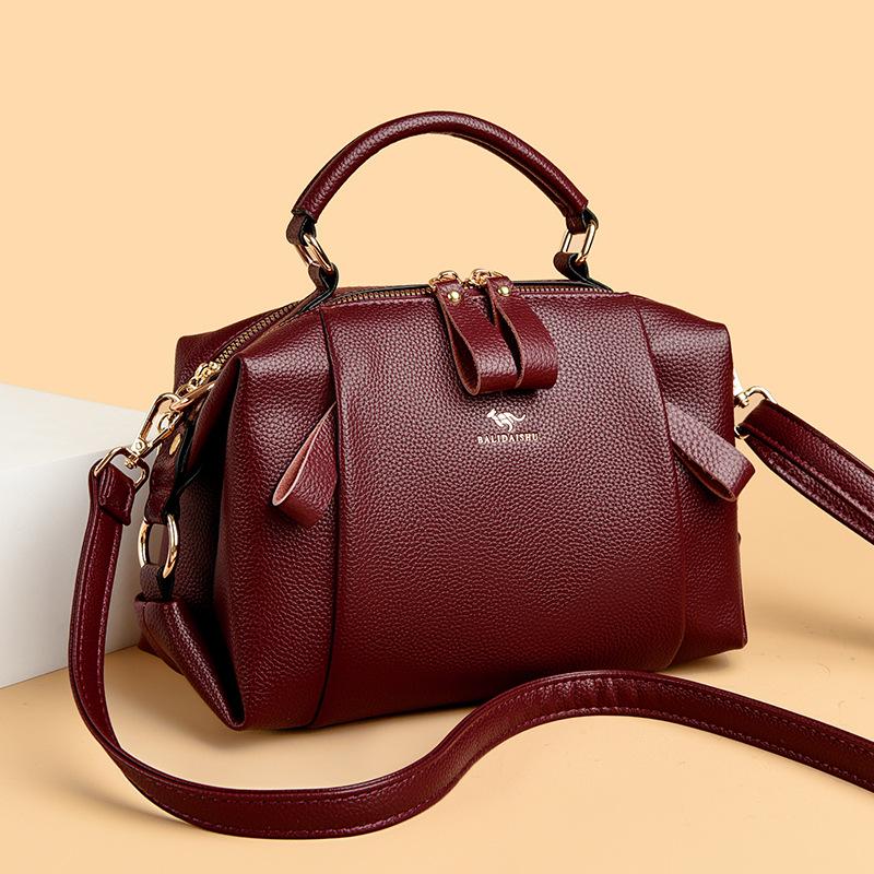 New Style Pillow Bag Genuine Leather Bag Women's Fashionable One Shoulder Crossbody Bag Handbag