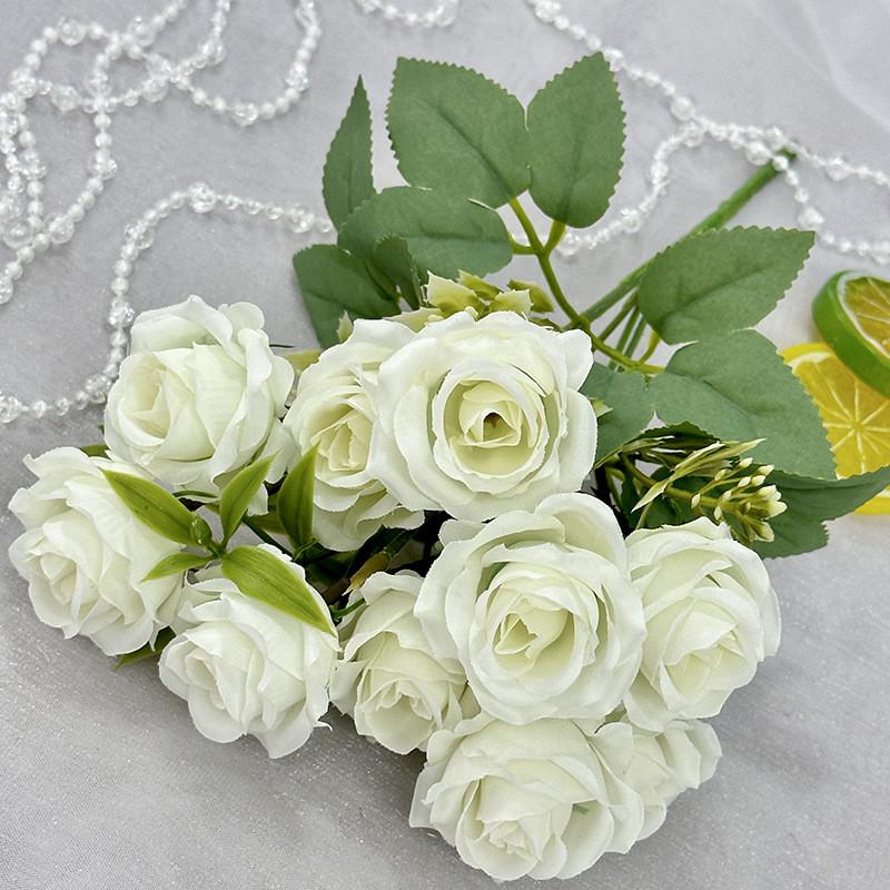 Artificial Flower Rose Wedding Hotel Restaurant Room Decoration Desktop Ornament