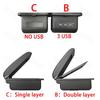 For Opel Corsa E Armrest Box For Corsa E Interior Storage Box Pu Leather Armrest with USB Car Accessories 2014 2015 2016-2019