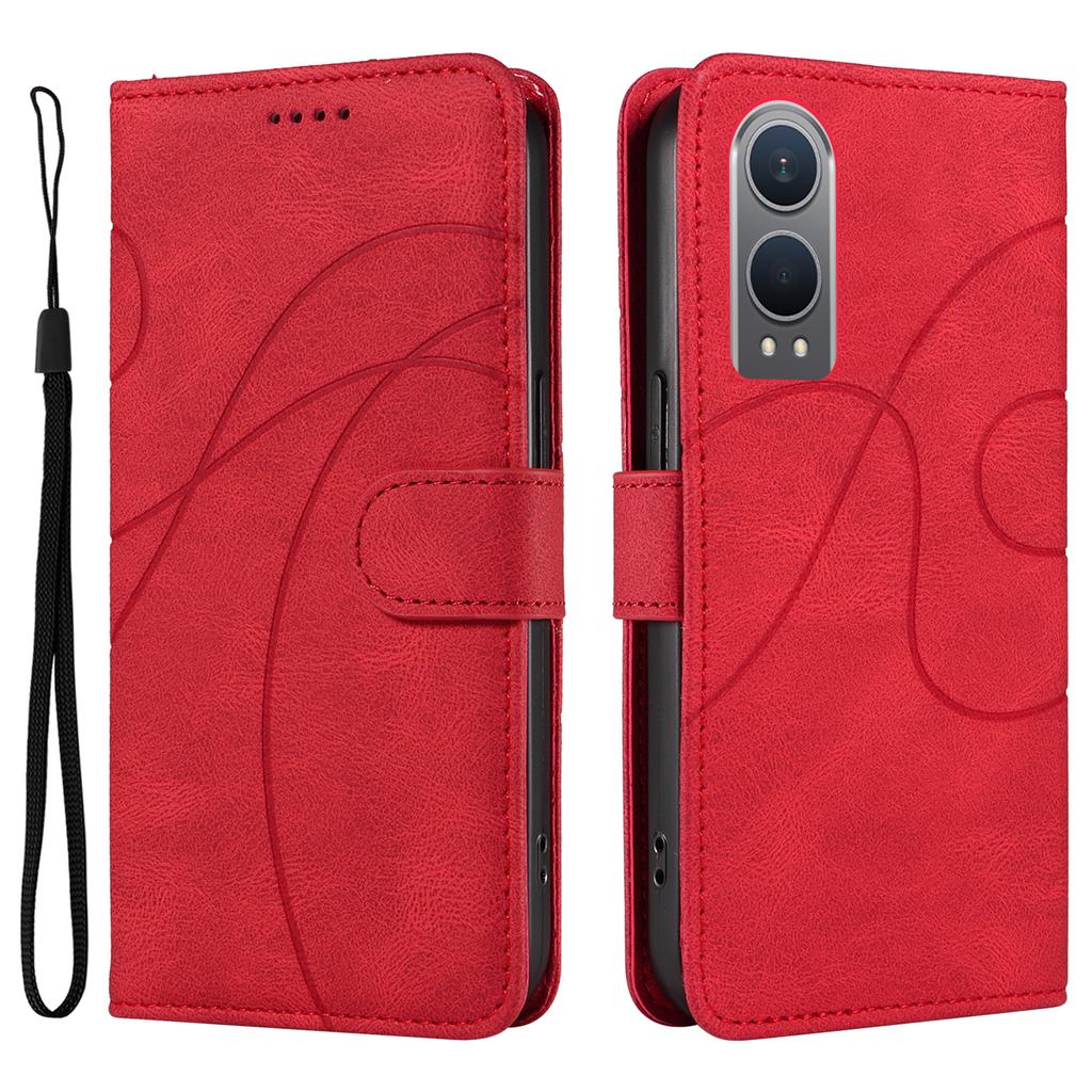 Для OnePlus Nord CE4 Lite 5G/Oppo K12x 5G (Китай) Чехол Ударопрочный Кошелек Держатель для карт Кожаный Чехол для телефона Изогнутая линия