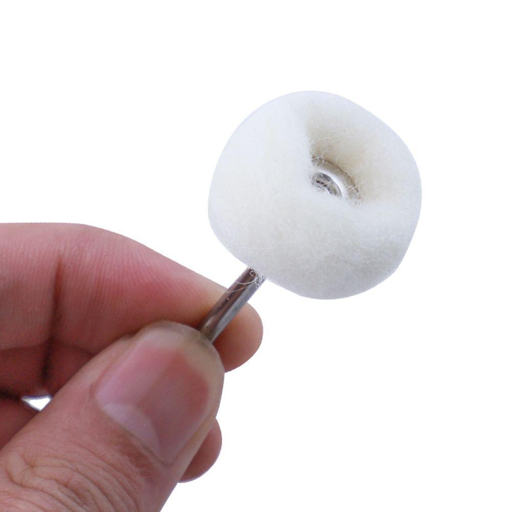 Thread Wool Felt Brush Buffer Polishing Felt Grinding Sanding Head Abrasive Buffing Wheel 3mm Shank