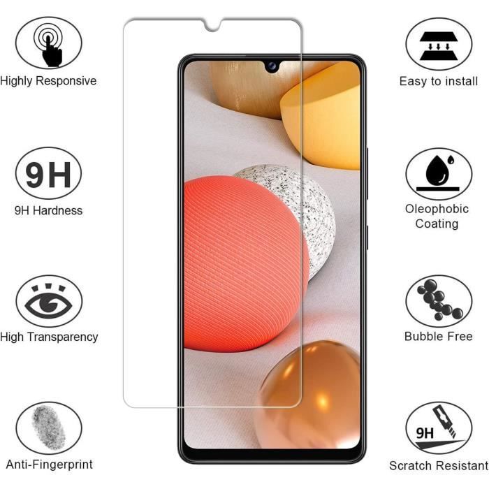 VSHOP® Tempered Glass Screen Protector, for Samsung Galaxy A32 5G, Transparent