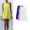 Spring New European and American Style Fashion Commuter Sleeveless Waist Hanging Collar Short Dress 7954281 9479049