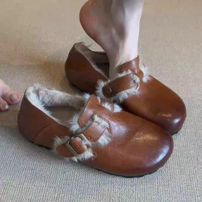 Модные Ретро Теплые Женские Зимние Простые Плюс Флис Повседневные Универсальные Удобные Пушистые Хлопковые Ботинки