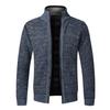 Autumn Winter Causal New Men's Jacket Slim Fit Stand Collar Zipper Jacket Men Solid Cotton Thick Warm  Sweater