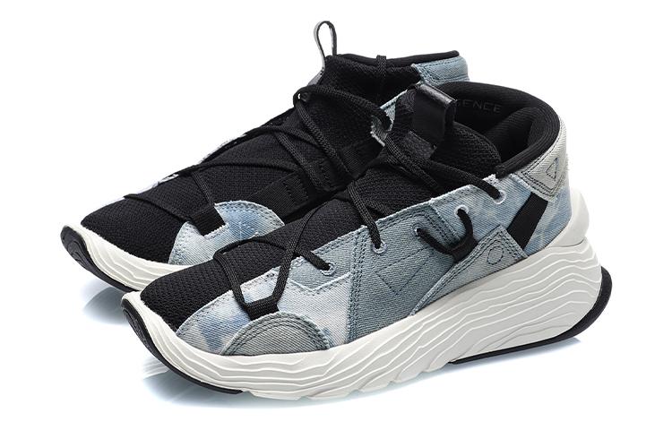 Li Ning Кроссовки Essence Enlightenment Kung Fu Зимние Низкие Баскетбольные Женские Черно-синие AGBQ084-4