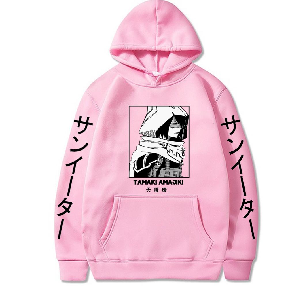 My Hero Academia Anime Pullover TAMAKI AMAJIKI Printed Hooded Men Women Comfortable Hoodies Harajuku Unisex Plus Size Sweatshirt