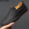Leather Casual Shoes Man Designer Slip On Shoes for Men Fashion Brown Loafers Shoes Men Zapatos De Hombre Chaussure Homme