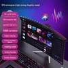 Large Curved Screen LED Desk Lamp with Colorful Ambiance Lighting - Perfect for Computer Monitors