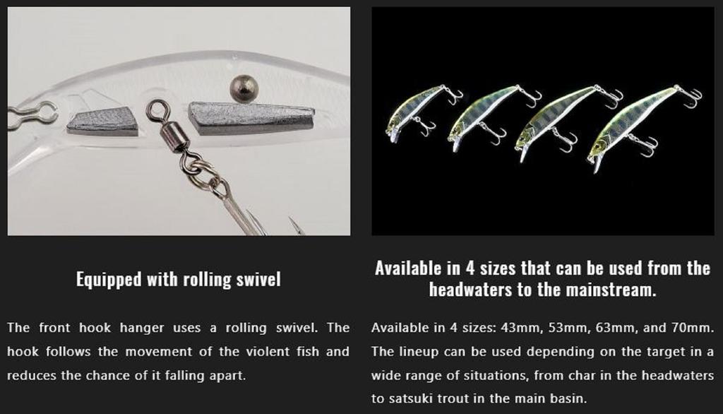 Jackall Timon Ryushin Knocker 63 HW Sinking Lure Nishiki Ayu (0730)