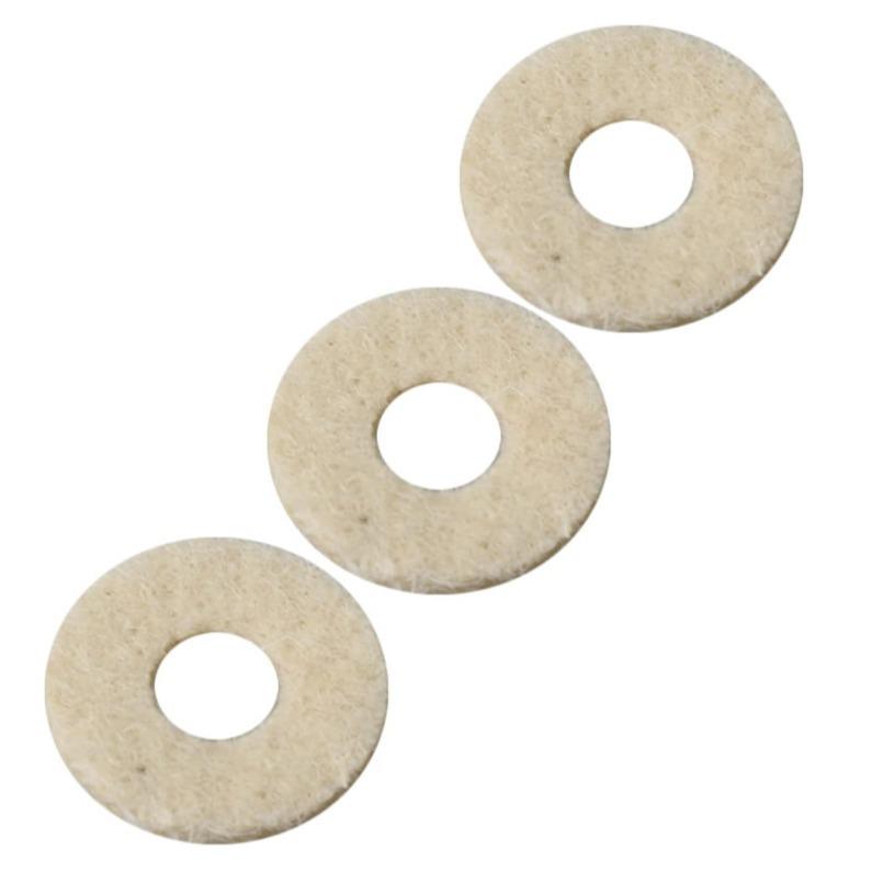 Black & White Felt Pads for Brass Instruments - Set of 10 (Trombone, Horn, Cornet, Trumpet)