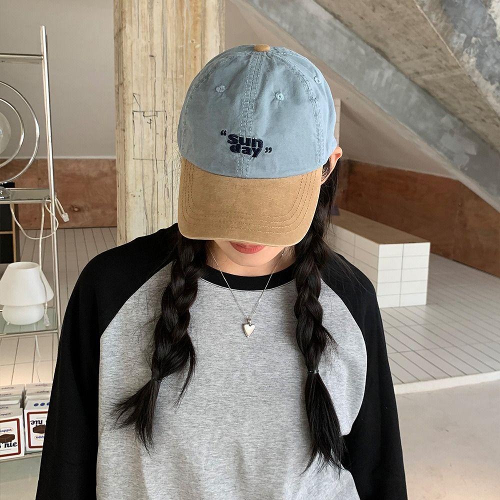 Хлопковая винтажная бейсболка корейская подростковая бейсболка с вышитыми буквами для мужчин и женщин
