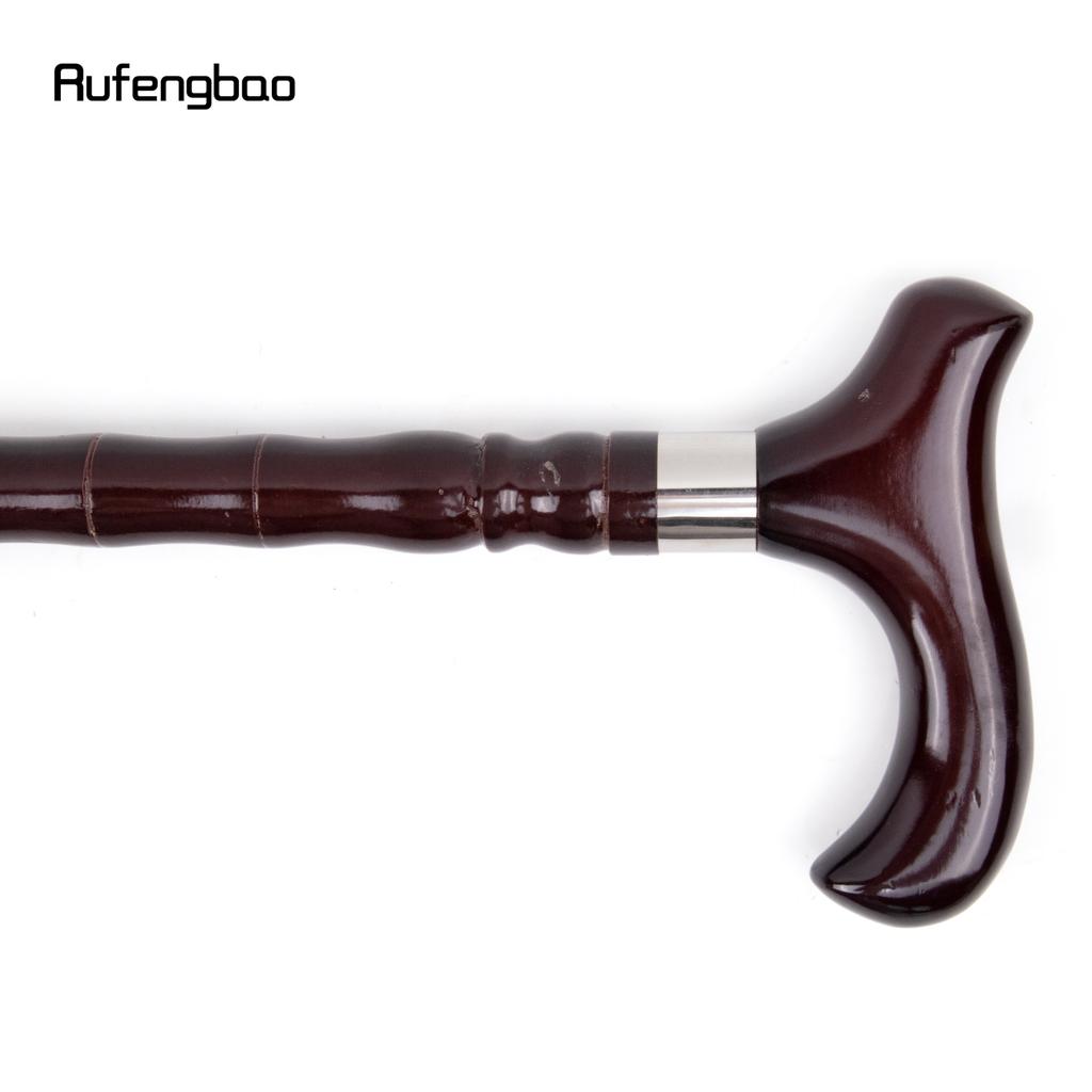 Коричневая деревянная трость с одним шарниром, модная, для ходьбы, декоративная, для косплея, на Хэллоуин, булава, костыль, жезл, посох, 92 см