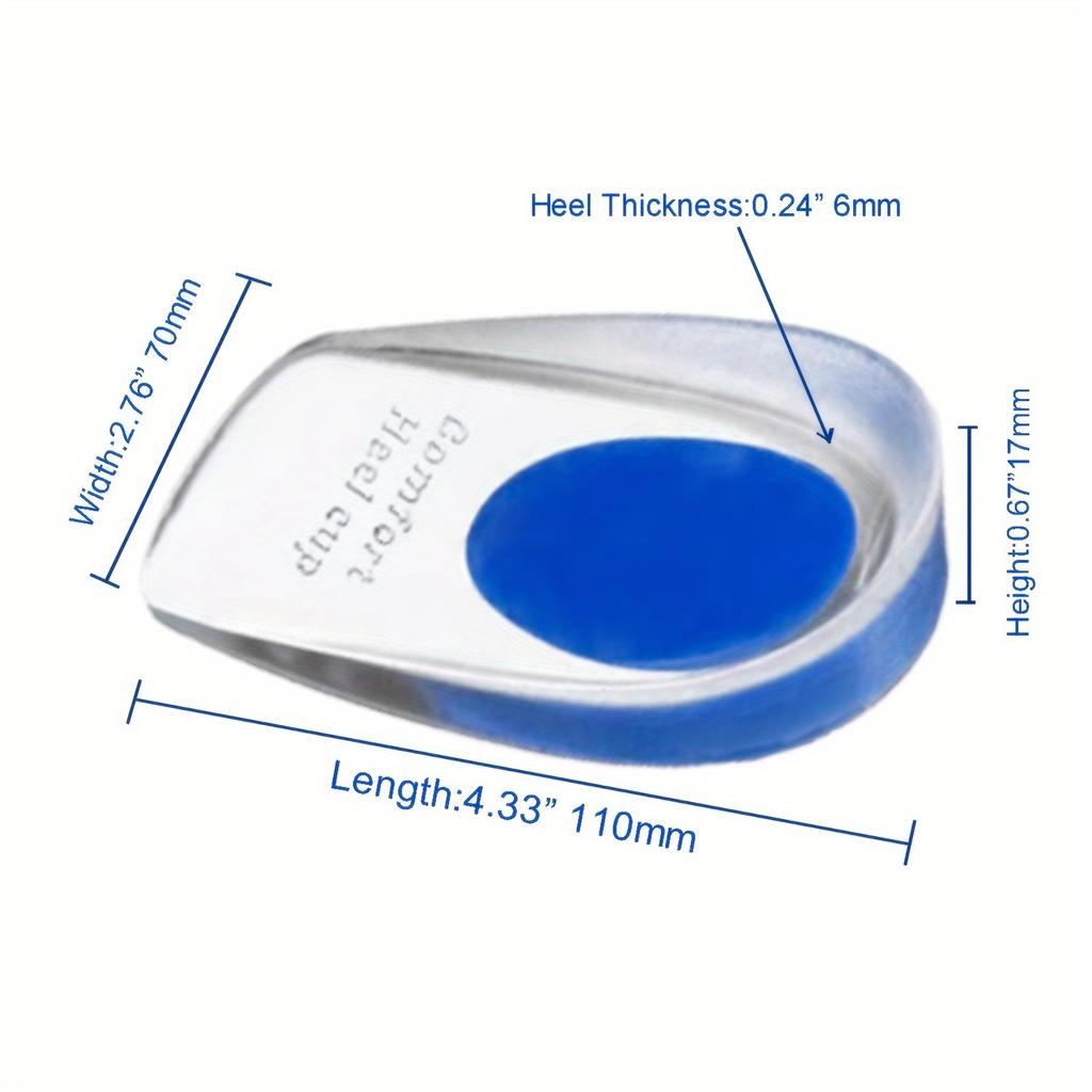 Силиконовые подпяточники для обуви, подпяточники для регулировки размера обуви, стельки для ухода за ногами для облегчения боли в пятке