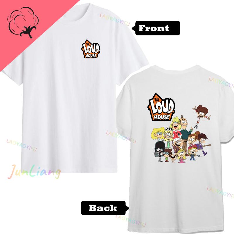 New Mens TShirt The House Loud Awesome Tees Short Sleeve Round Collar TShirt Cotton Birthday Present Clothes Cartoon Graphic