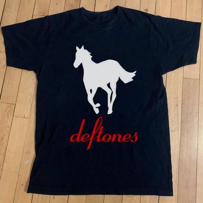 Винтажная футболка Deftones White Pony, Черная хлопковая футболка унисекс, Размер S-5XL Футболка унисекс