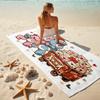 1Pc Christmas Bears Presents Beach Towel, Quick Dry, Multi-Use for Beach Pool Gym Yoga Home Travel, Christmas, Halloween, Xmas Gift S13