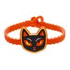 Non-toxic Halloween Party Favors 2PCS Cartoon Bracelets, Ghost/Pumpkin/Black Cat/Skull/Witch/Little Devil Shape, Adjustable Wristbands for Children