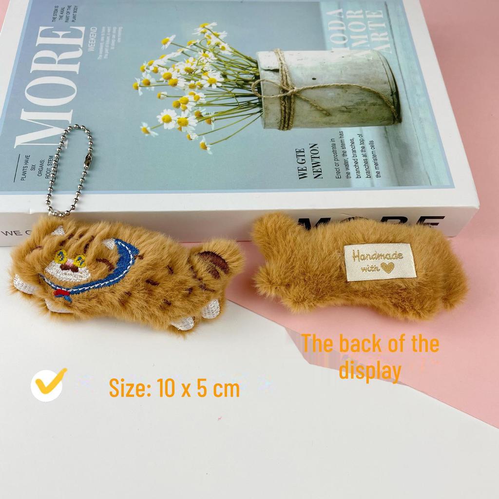 Милая подвеска в виде плюшевого кота Calico и брелок для ключей в виде сиамского кота, аксессуары для котят - мультяшные украшения для сумок-кукол