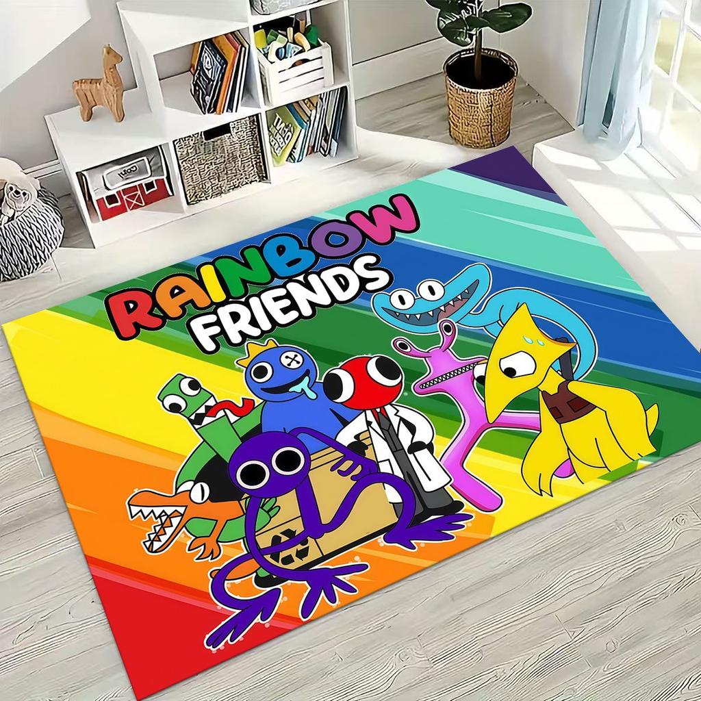 Игровой 3D ковер R-Rainbow F-Friends Мультяшный Арт для Спальни Гостиной Дивана Дома, Входной коврик, Большой Нескользящий коврик для детской игровой