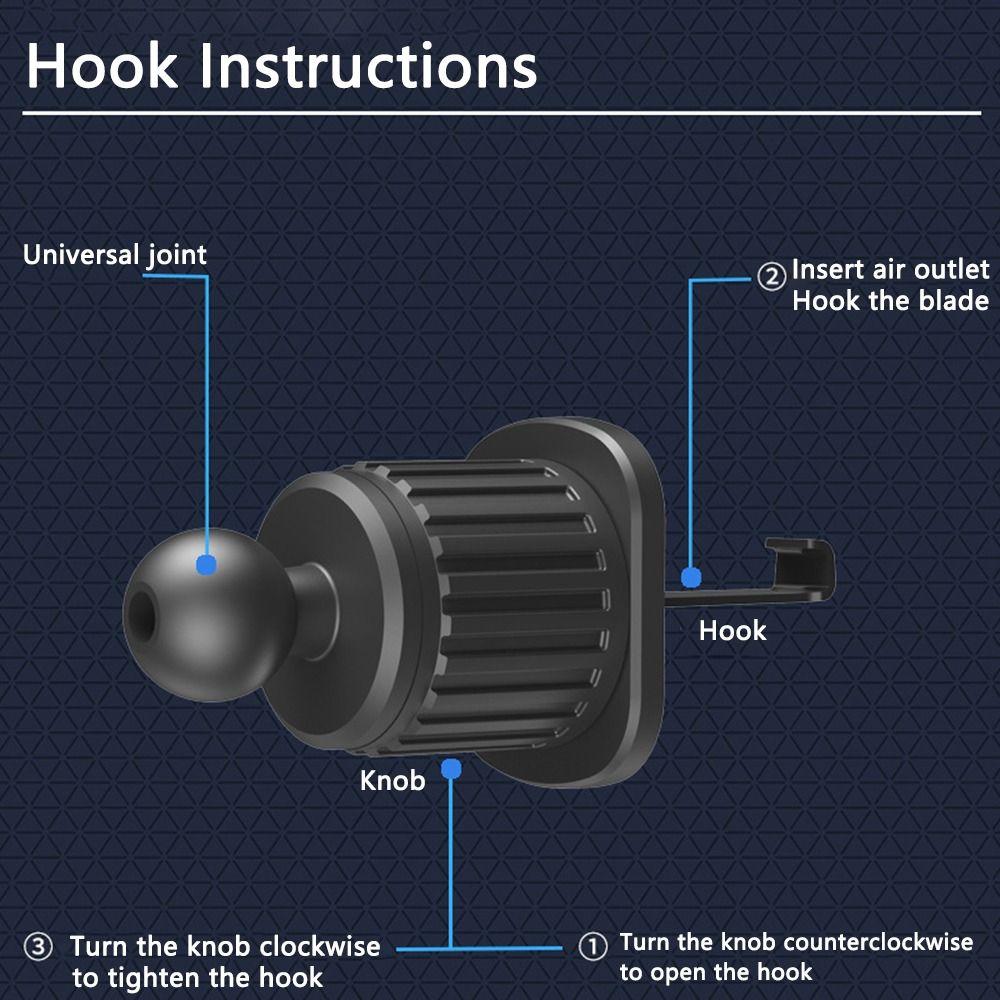 Universal GPS Stand Car Air Outlet Hook Air Vent Mount Car Air Vent Clip Mobile Phone Holder