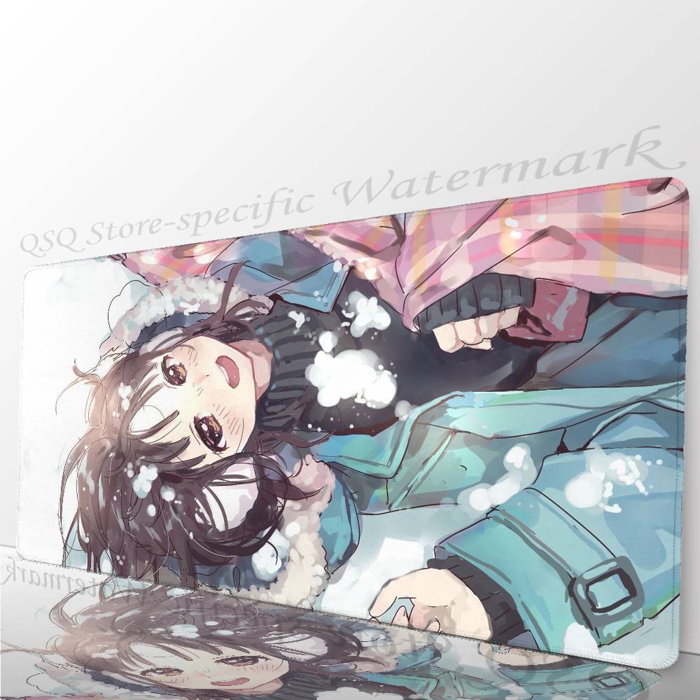 Коврик для мыши Nanase Kurumi из аниме, нескользящий, подходит для офисных компьютеров, ноутбуков, игровых столов для киберспорта, XXL, для клавиатуры