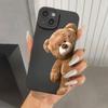 Милый Медведь Силиконовый Чехол для Телефона Для iPhone 17 16 15 14 13 12 11 Pro Max 17 Air 16E XS X XR 7 8 15 14 Plus Ударопрочный Мягкий Чехол