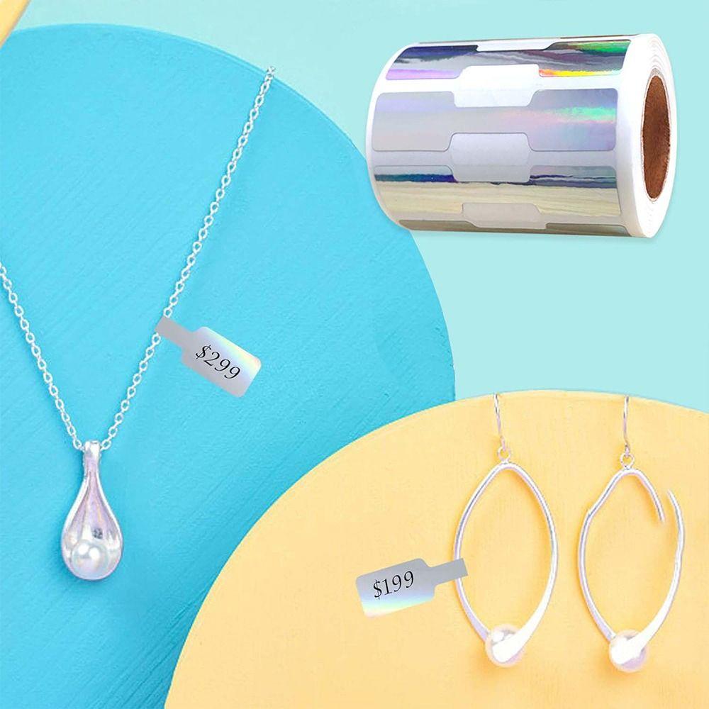 500 шт. Крафт-бумага Бирки для ожерелий и колец Цвета в ассортименте Бирки для браслетов Ювелирные ценники