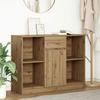 VidaXL Buffet with Drawer Artisan Oak 101x35x76 Cm Engineered Wood, Storage Furniture, Buffet, Entryway Furniture, Furniture 861570