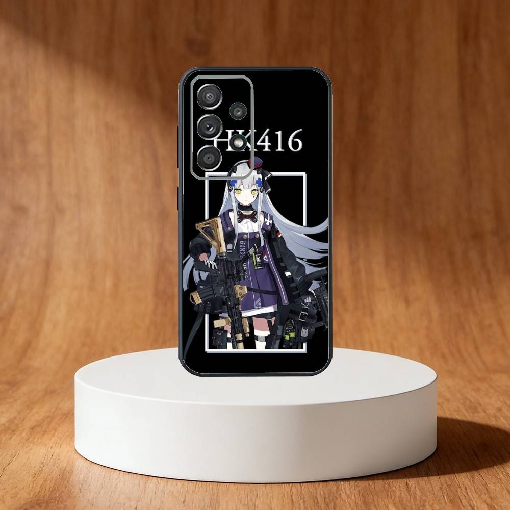 Чехол для телефона Guns HK-416 для Samsung S25, S24, S21, S22, S23, S30, Ultra, S20, Plus, Fe, Note, 10, 9, 5G Черный