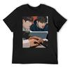 Our Dating Sim BL Office Romance Collage - Red Blue T-Shirt Graphics Shirts Men